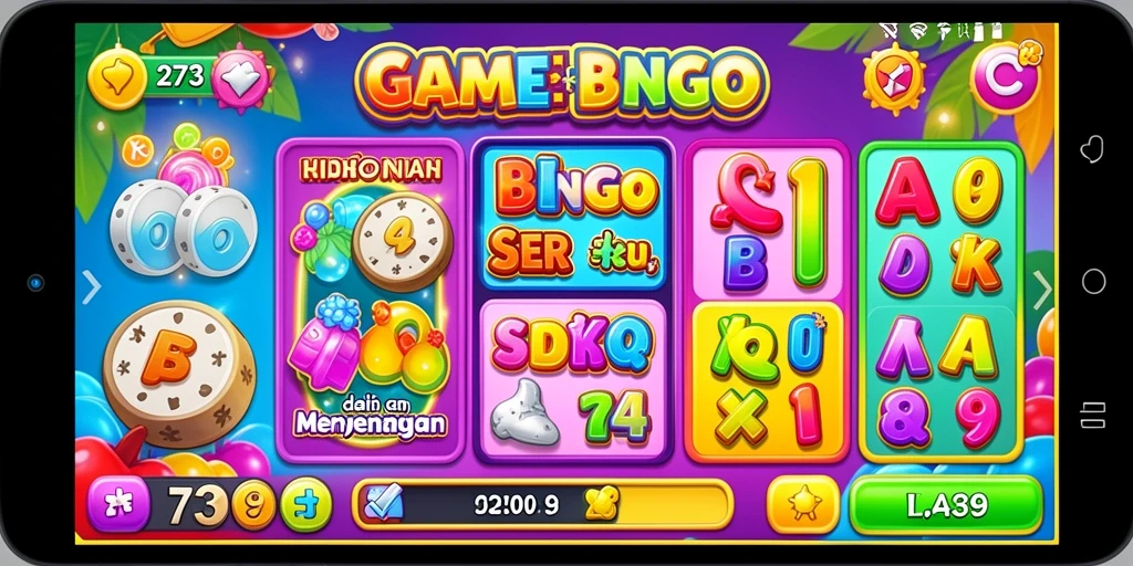 Tampilan menarik dari gameplay Bingo pada aplikasi 2739.