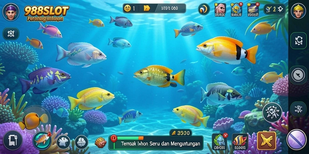 Gameplay seru 988SLOT dengan grafis Tembak Ikan yang menarik.