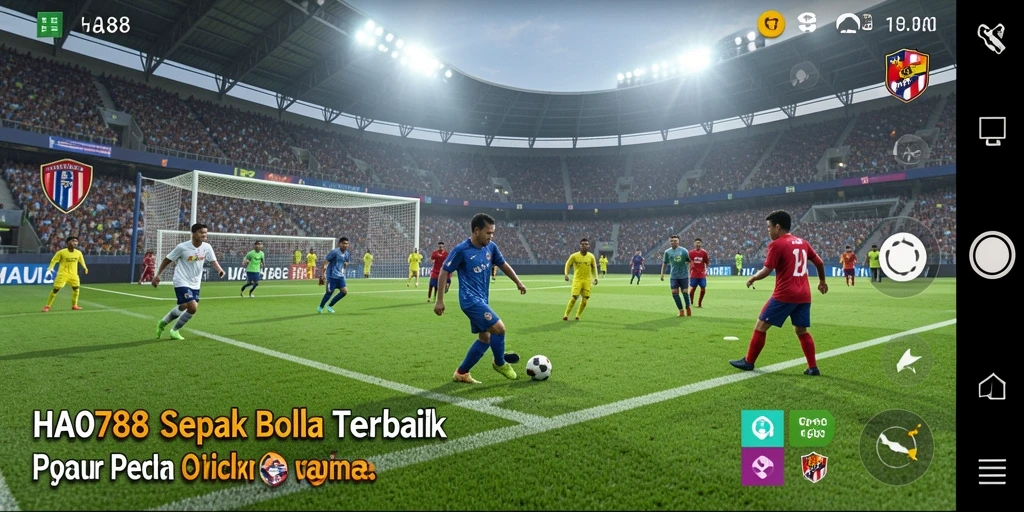 Tangkapan layar HAO788 menampilkan pertandingan sepak bola yang seru dan dinamis.