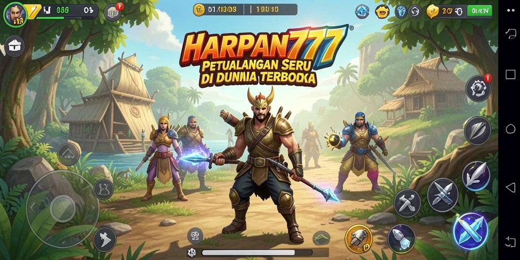 Screenshot gameplay <strong>HARAPAN777</strong> menunjukkan eksplorasi dunia yang luas dan menawan.