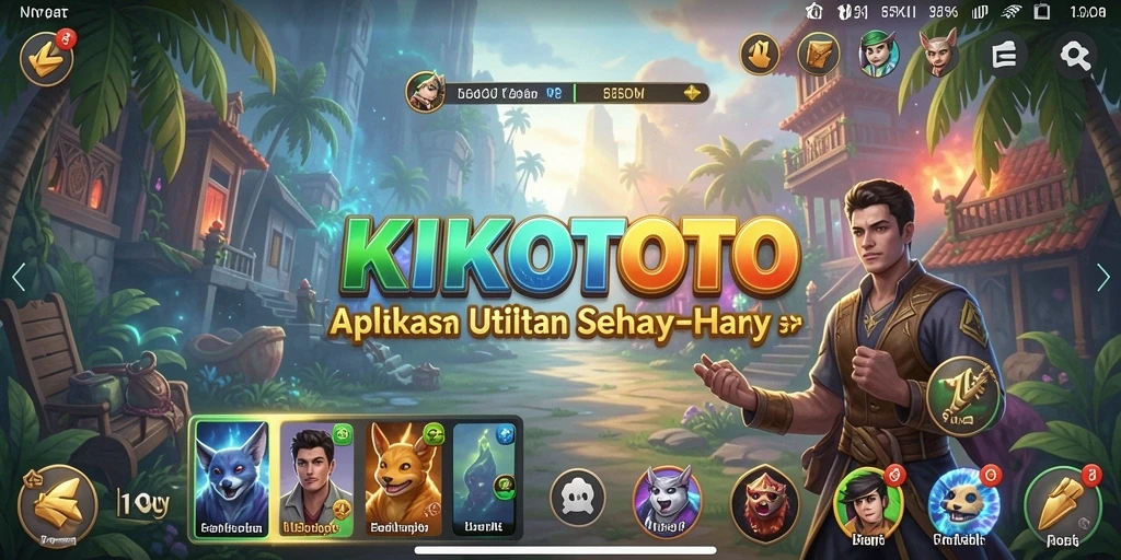 Tampilan antarmuka utama KIKOTOTO dengan fitur Utility yang mudah digunakan.