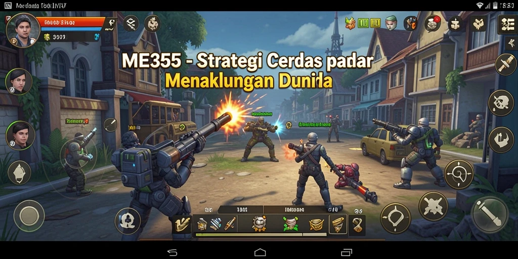 Gameplay ME355 yang penuh strategi dan taktik mendebarkan.