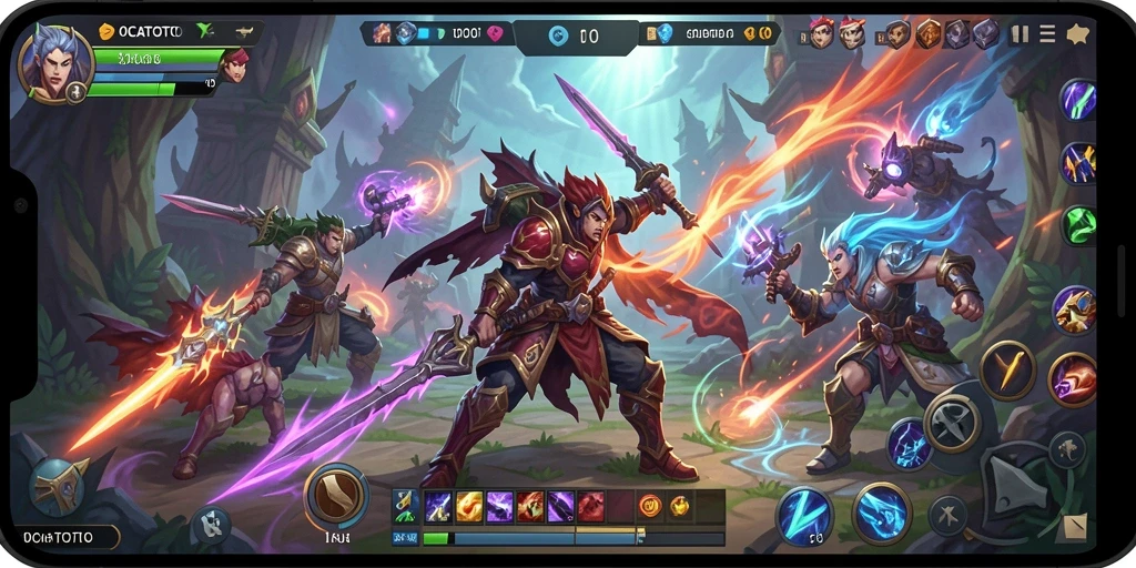 Screenshot gameplay OCATOTO yang penuh aksi dan seru.