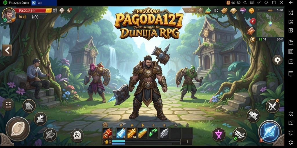 Screenshot gameplay PAGODA127 yang menunjukkan aksi seru dalam pertarungan RPG.