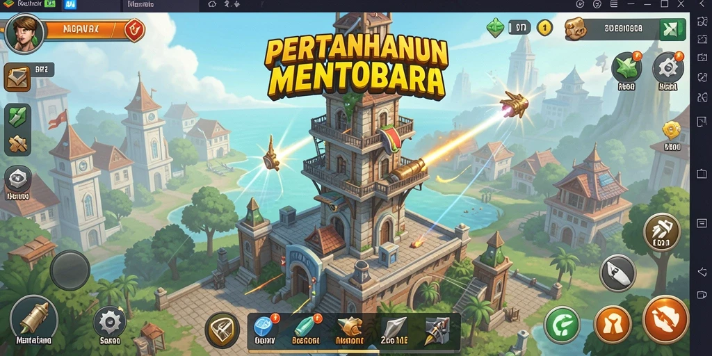 Tampilan gameplay PP7 yang seru dalam genre Tower Defense.