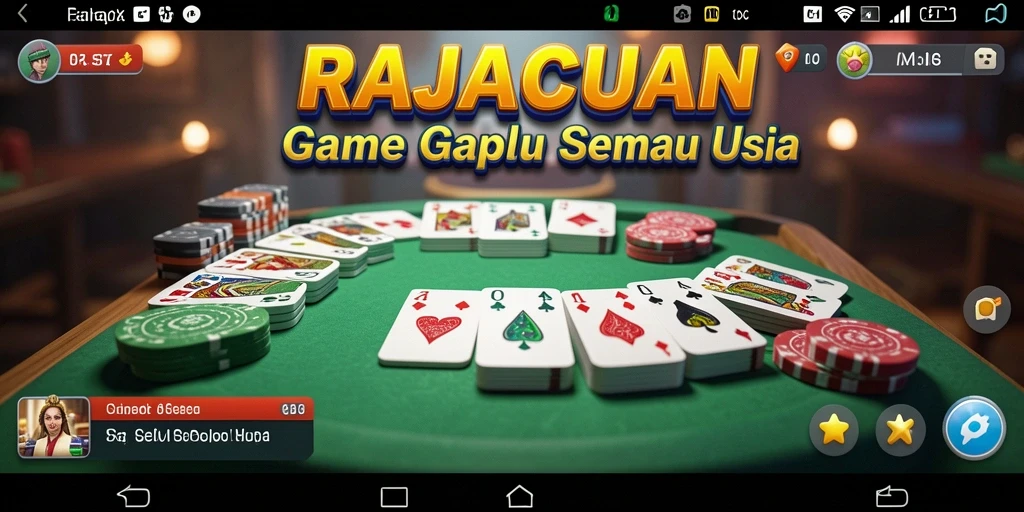 Gameplay seru RAJACUAN yang menggambarkan keseruan bermain Gaple.
