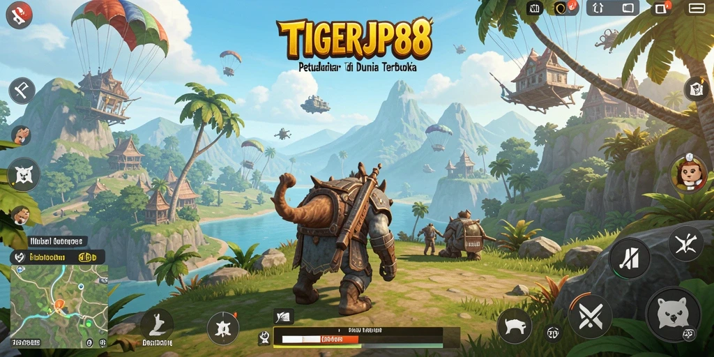 Tampilan gameplay TIGERJP88 yang menarik di dunia terbuka.