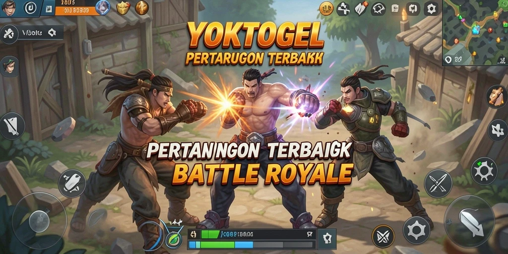 Gameplay mendebarkan YOKTOGEL dalam Battle Royale.