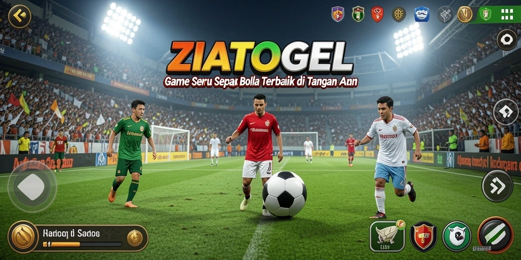Gameplay menarik dari ZIATOGEL yang mengusung tema sepak bola.