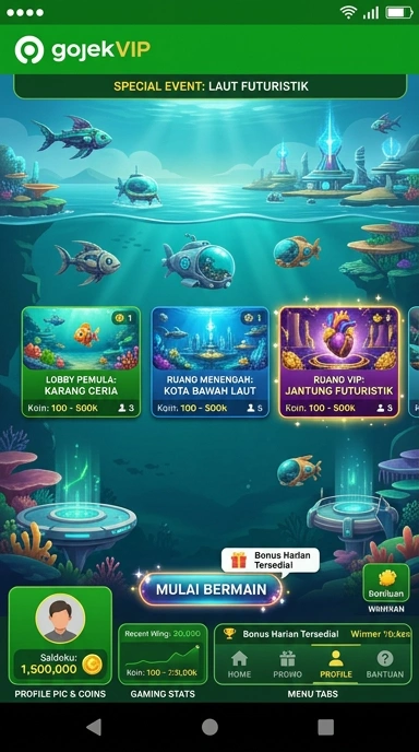 Halaman unduh APK gojekvip dengan informasi aplikasi lengkap.